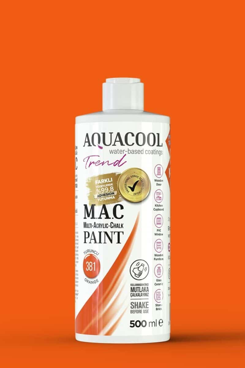 Aquacool Trend MAC Boya 381 Turuncu 500ml