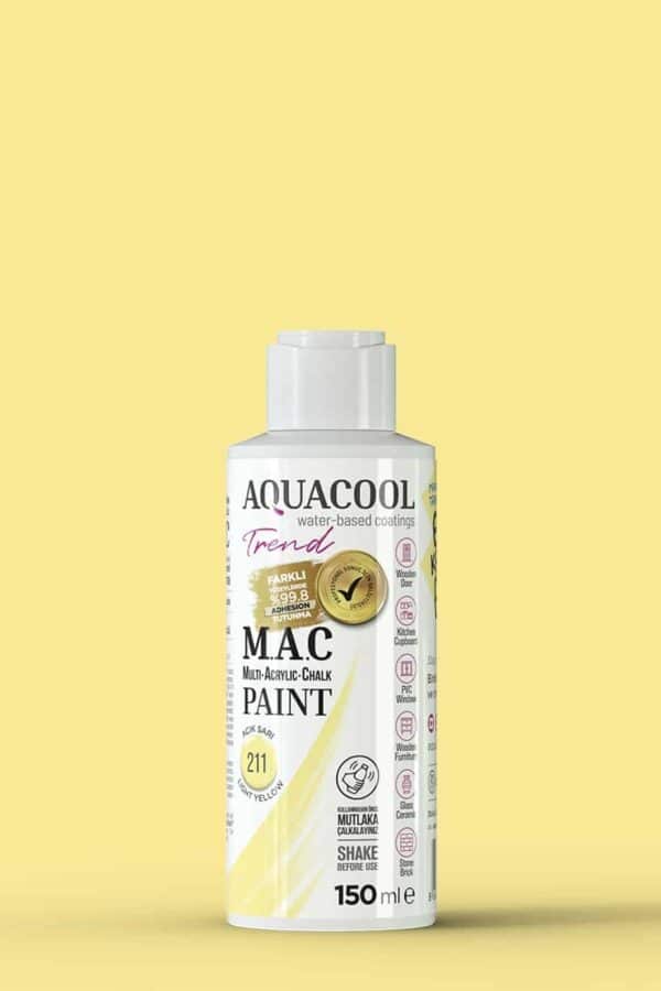 Aquacool Trend MAC Boya 211 açık sarı 150ml