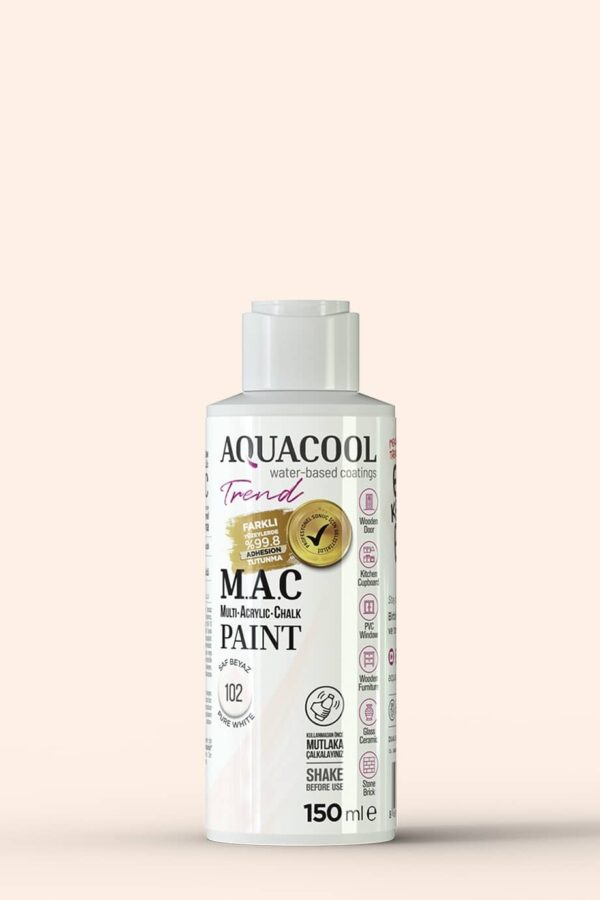 Aquacool Trend MAC Boya 102 saf beyaz 150ml